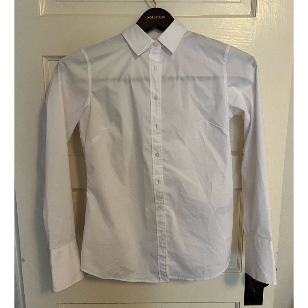 Banana Republic Riley White Button Down Shirt